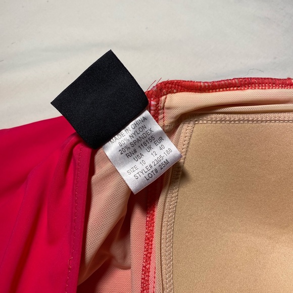 Hot Pink one piece swimsuit - Picture 4 of 4